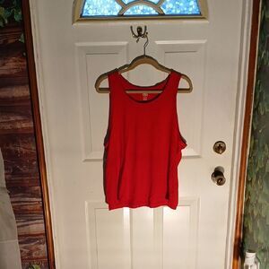 Athletic Works Red Men's Tank Top RL42